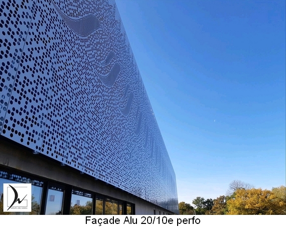 Façade Alu 20/10e perfo 