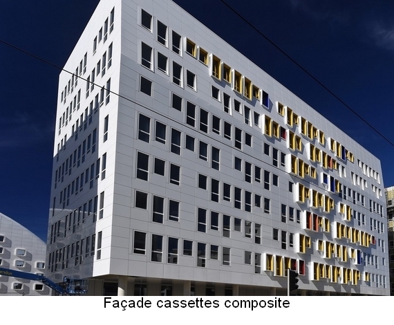 Façade cassettes composite