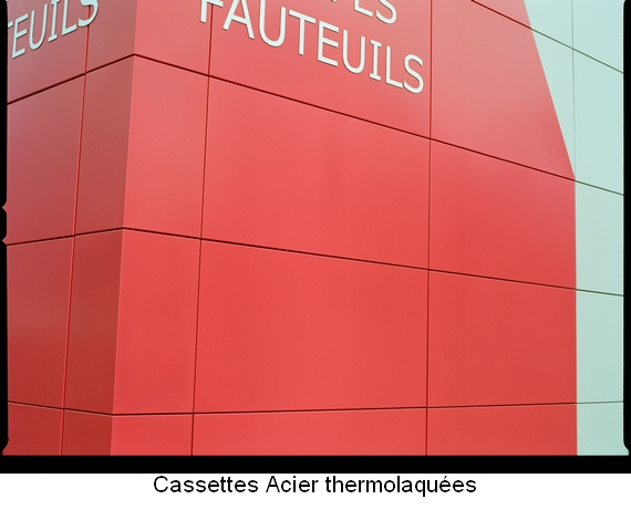 Cassettes Acier thermolaquées